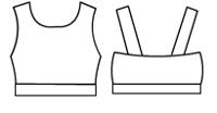 Tank camisole with elastic band